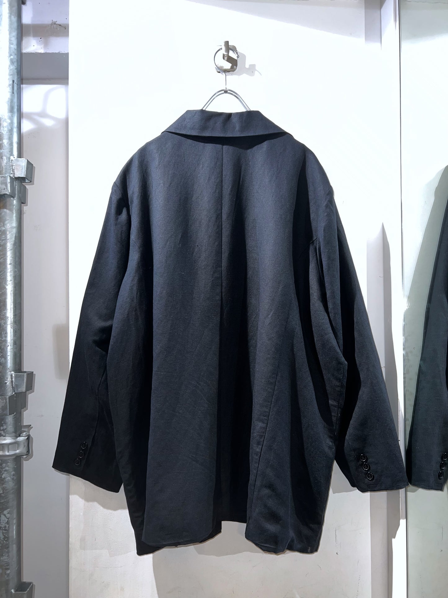 Old Linen × Rayon Plus Sized Blazer
