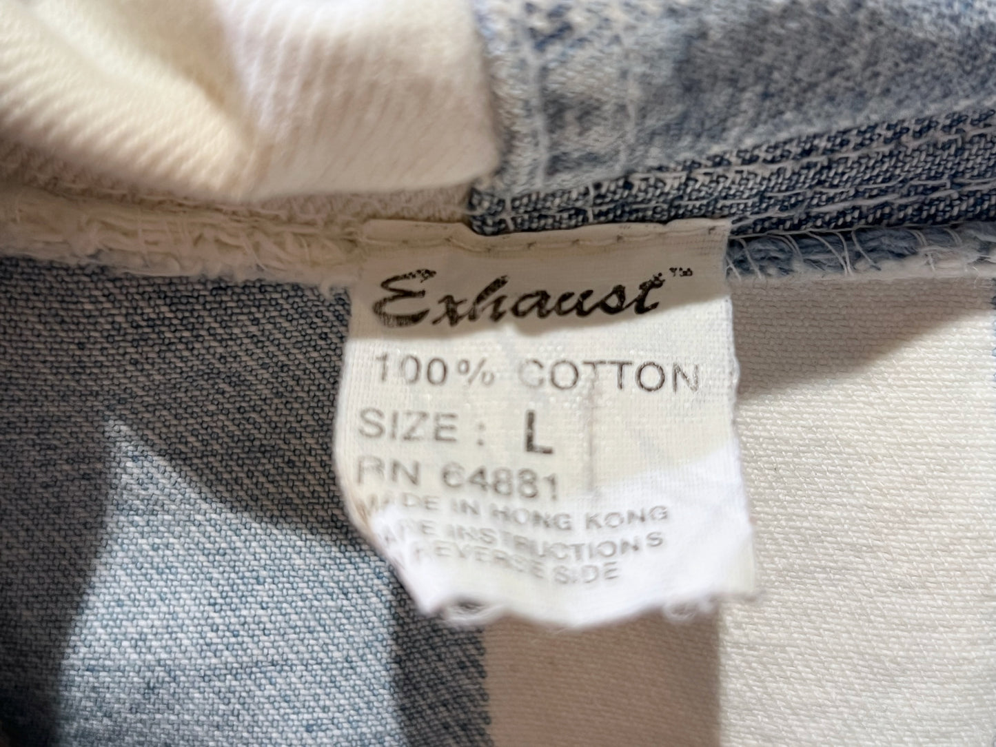 00s Exhaust Sleeveless Hooded Shirt