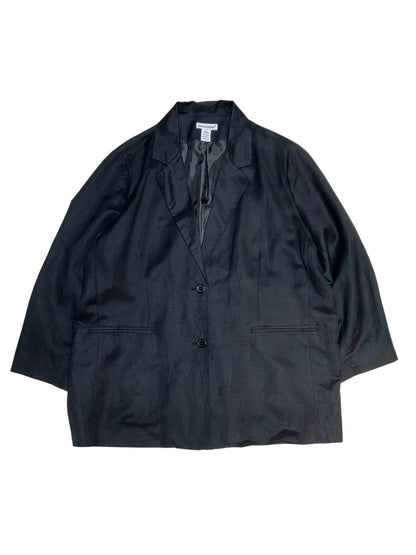 Old Linen × Rayon Plus Sized Blazer