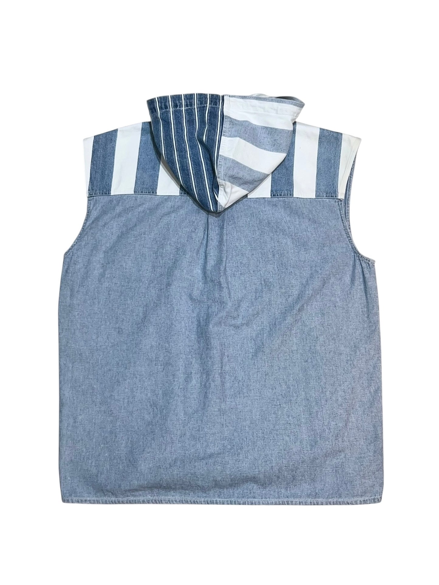 00s Exhaust Sleeveless Hooded Shirt