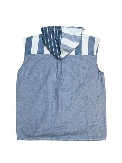 00s Exhaust Sleeveless Hooded Shirt