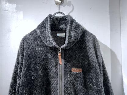 Columbia Grey Fleece Zip-Up Jacket