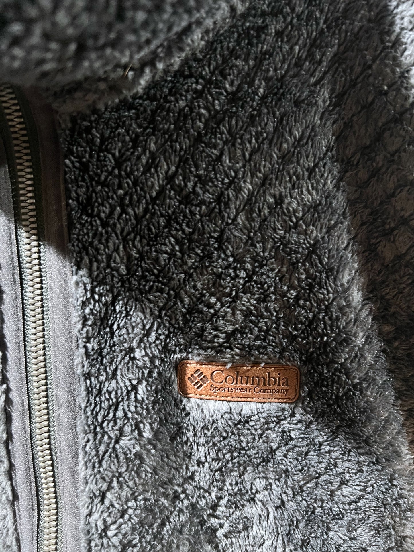 Columbia Grey Fleece Zip-Up Jacket