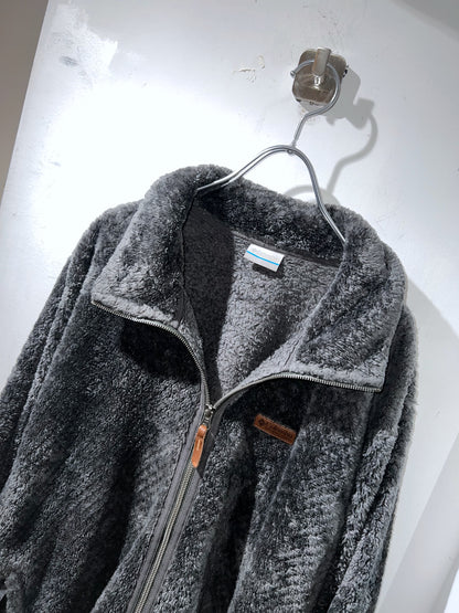Columbia Grey Fleece Zip-Up Jacket