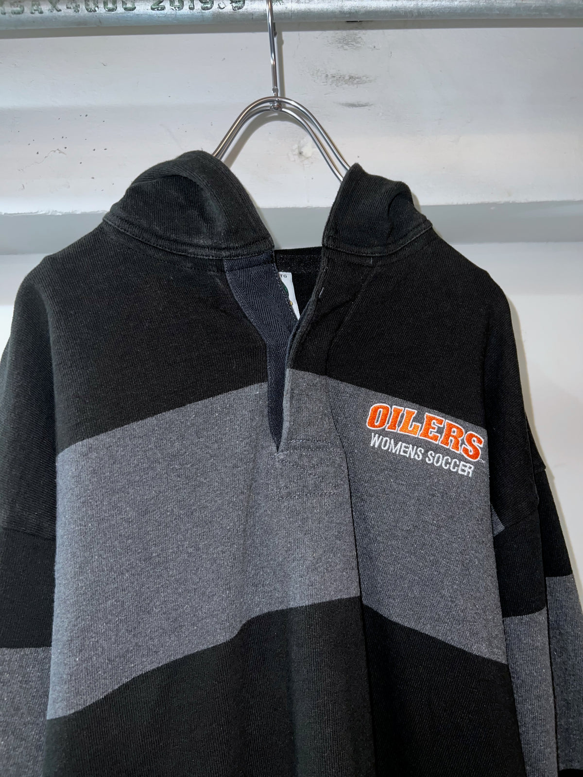 Old Barbarian Hooded Rugby Shirt