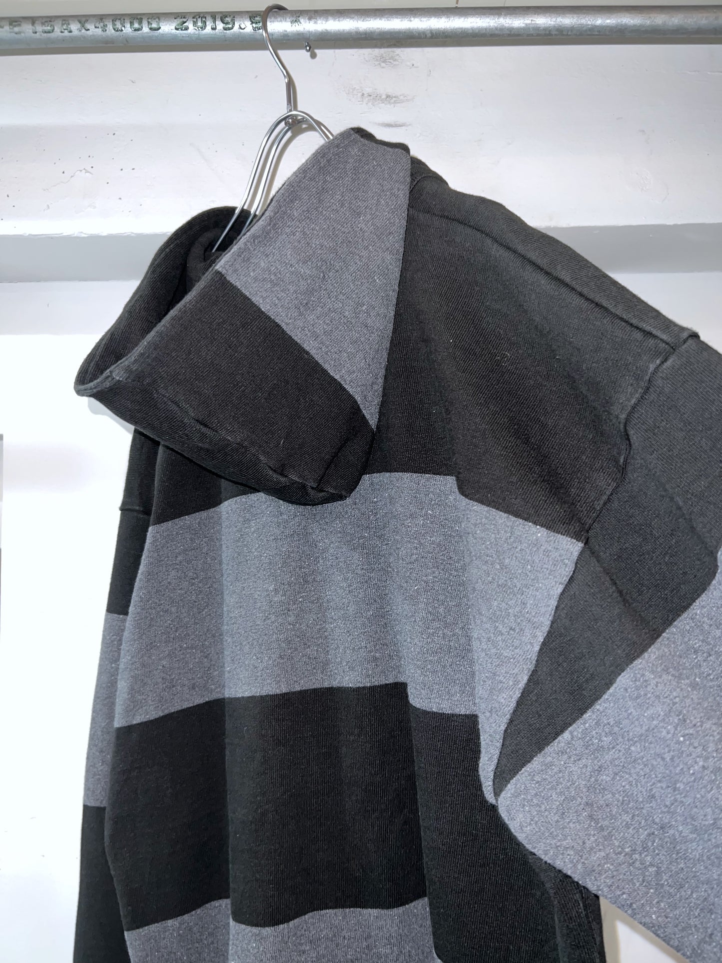 Old Barbarian Hooded Rugby Shirt