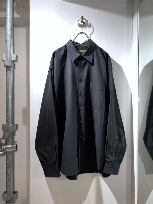 John Henry Black Microfiber Shirt