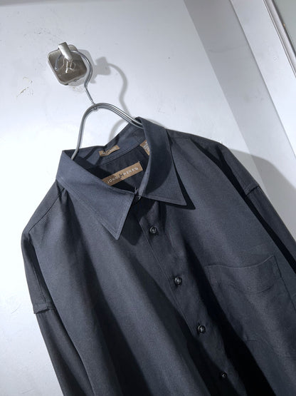 John Henry Black Microfiber Shirt
