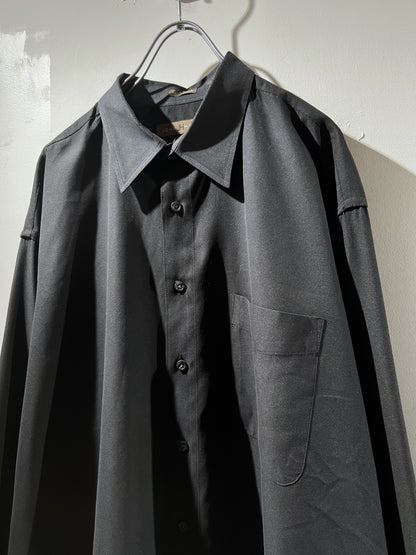 John Henry Black Microfiber Shirt