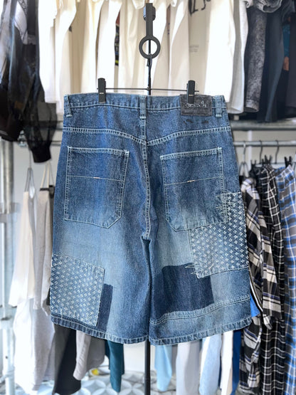SOUTHPOLE Patchwork Denim Shorts