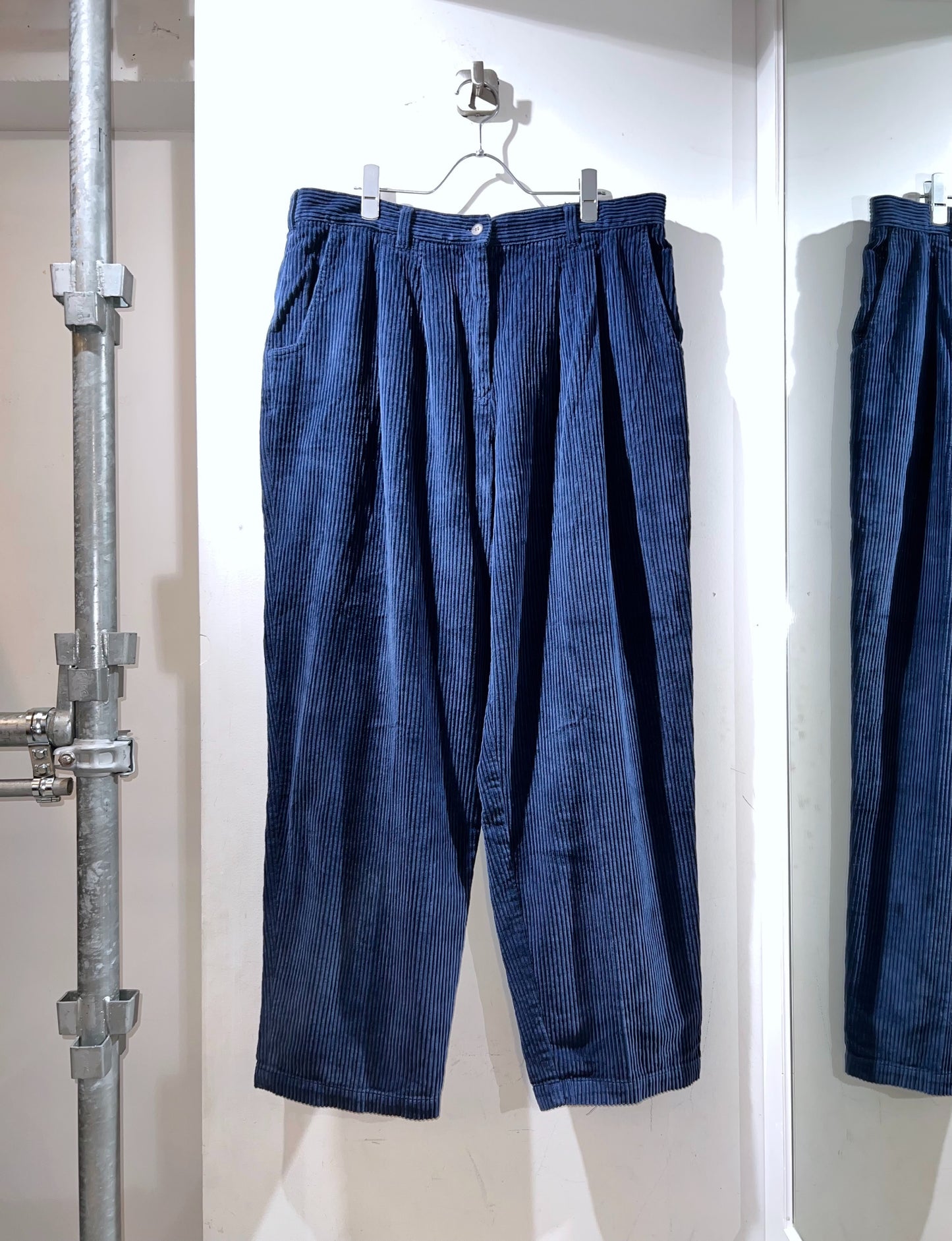 00's Deep Blue Wide Cord Trousers