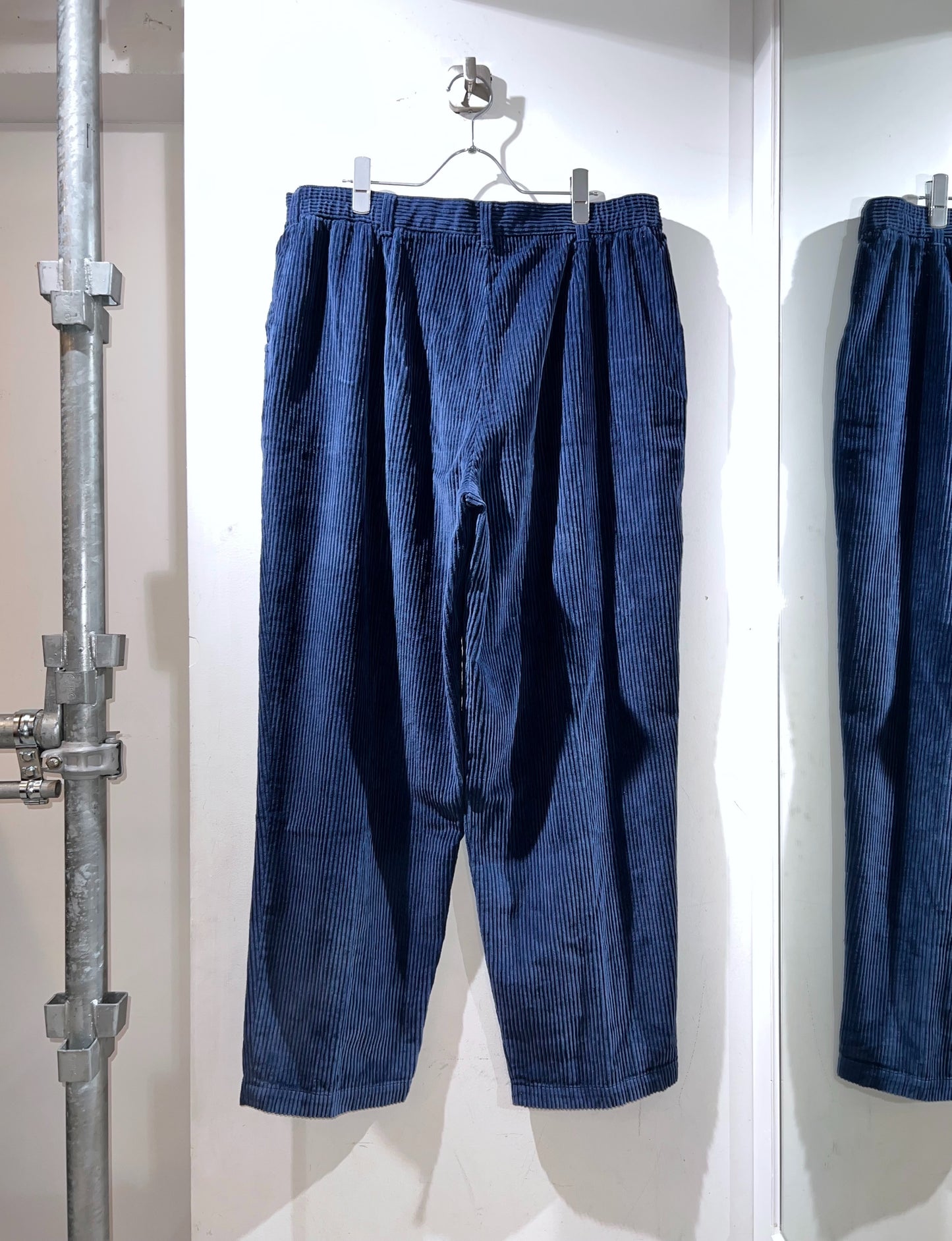 00's Deep Blue Wide Cord Trousers