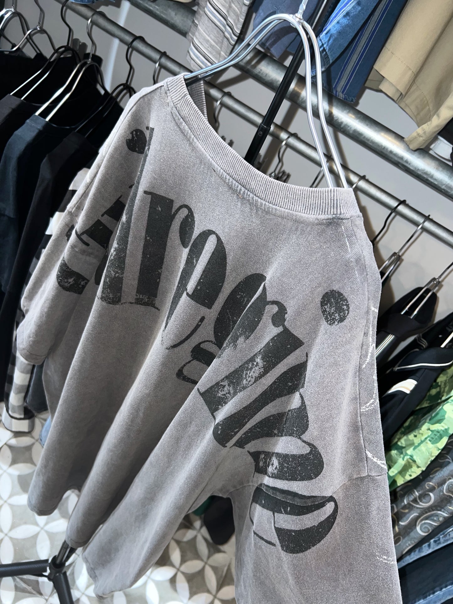 Bristol Black Oversized Printed Tee