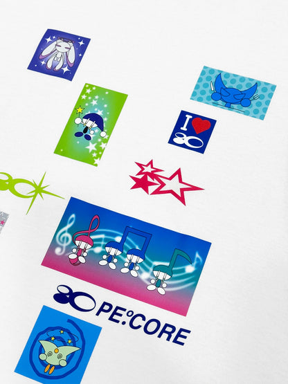 PE.CORE POP COLLAGE TEE WHT