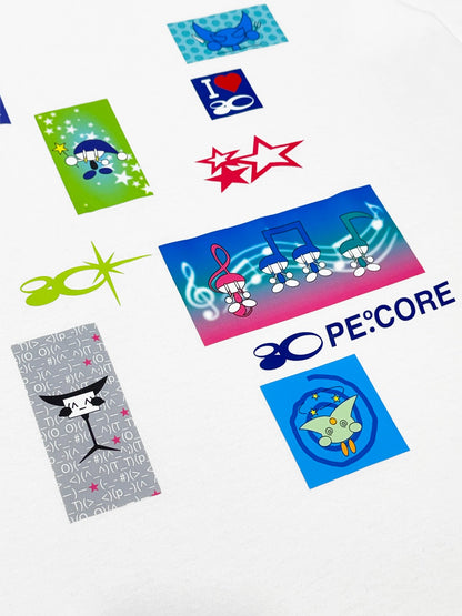 PE.CORE POP COLLAGE TEE WHT