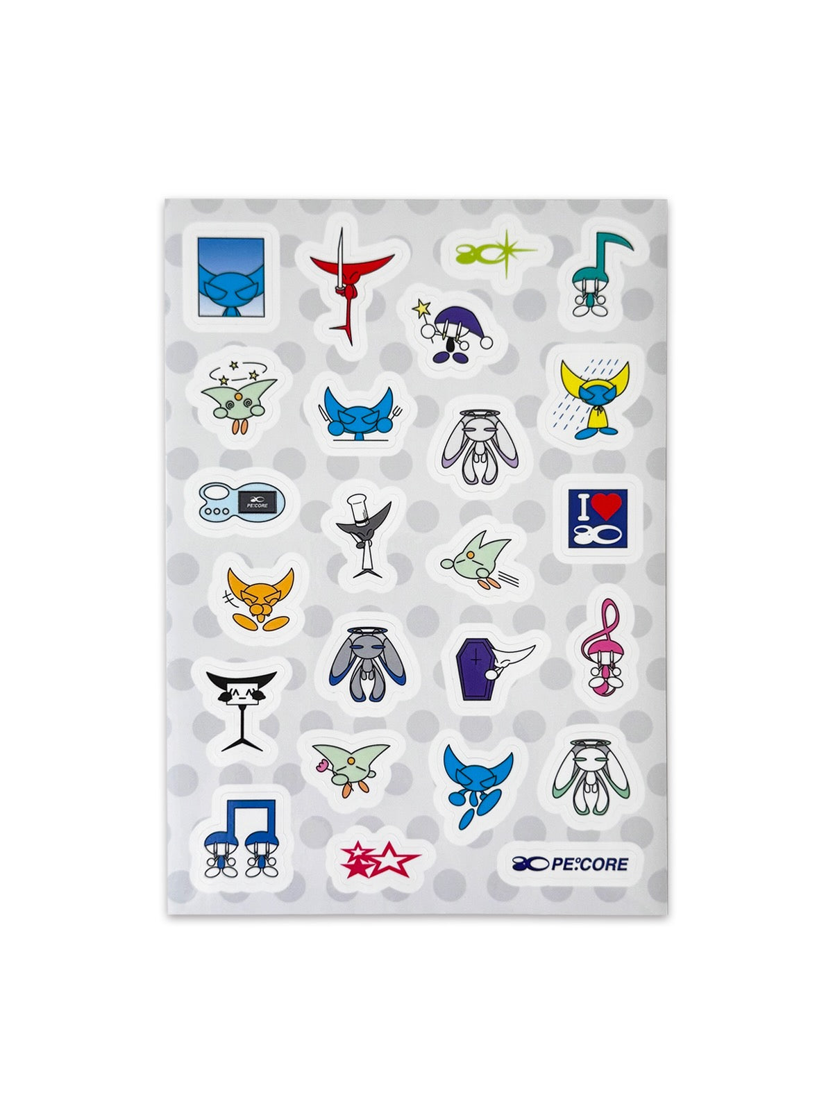 PE.°CORE CHARACTER STICKER SHEET