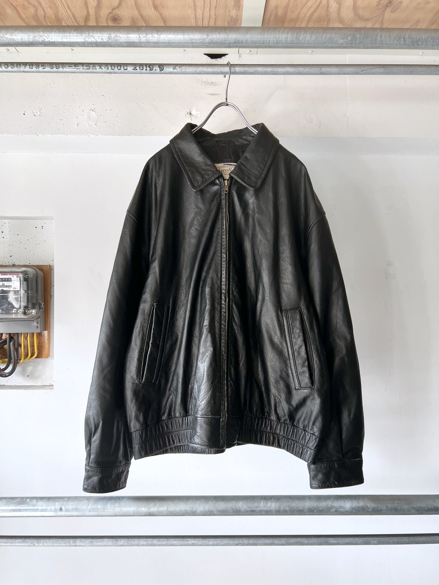 Old St. Johns Bay Leather Drizzler Jacket