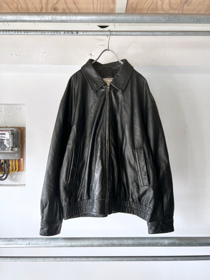 Old St. Johns Bay Leather Drizzler Jacket
