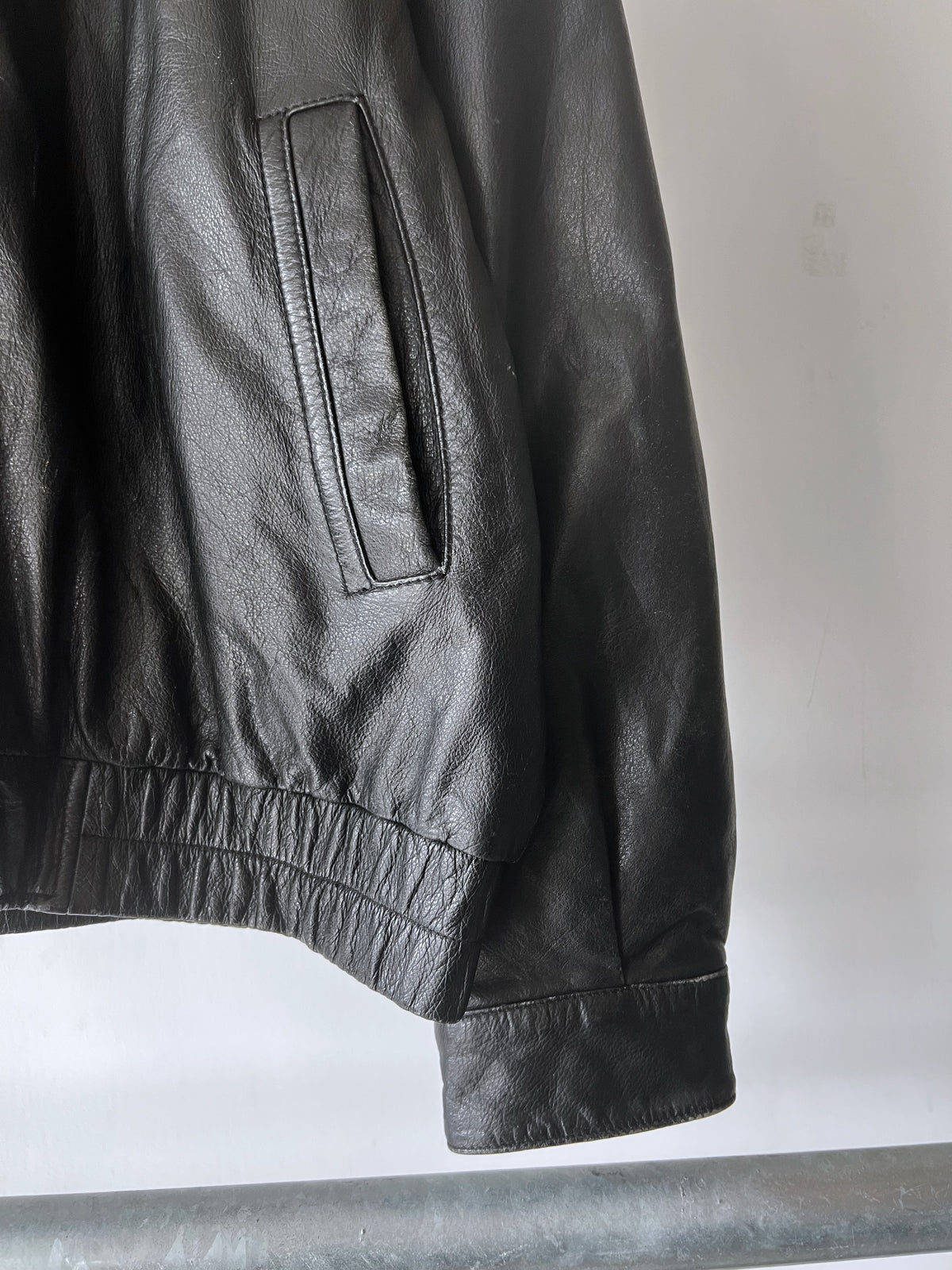 Old St. Johns Bay Leather Drizzler Jacket