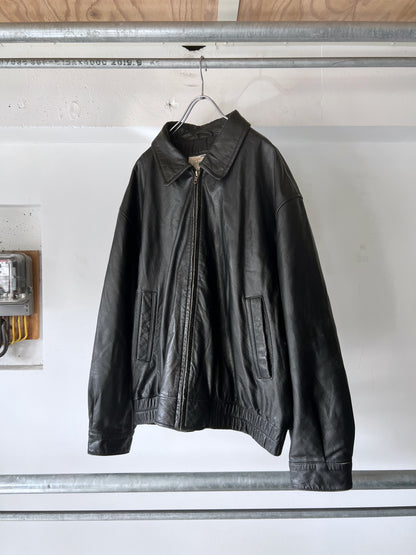 Old St. Johns Bay Leather Drizzler Jacket