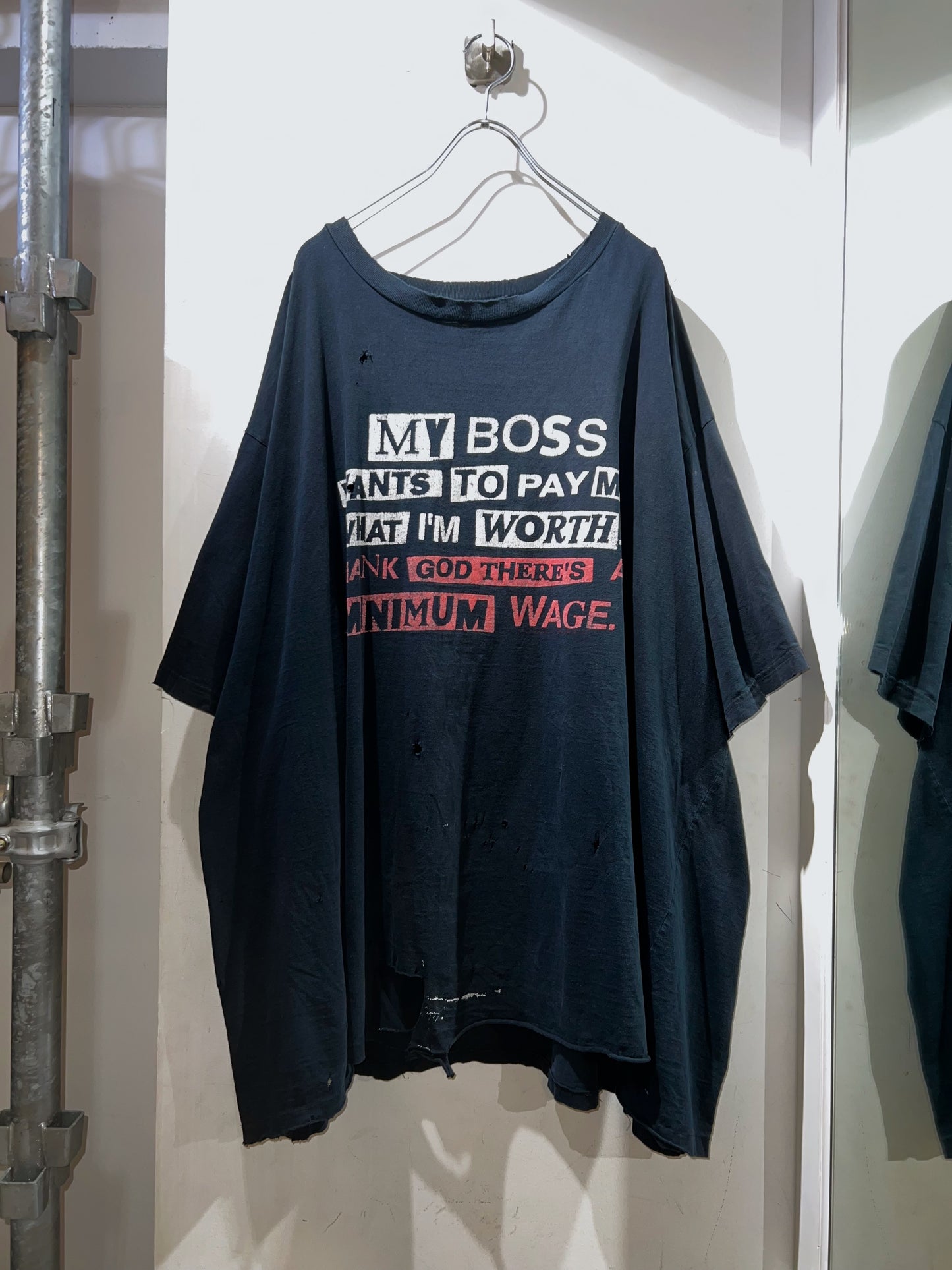 00s Plus Sized Message Printed T-shirt