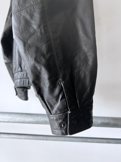 Old St. Johns Bay Leather Drizzler Jacket