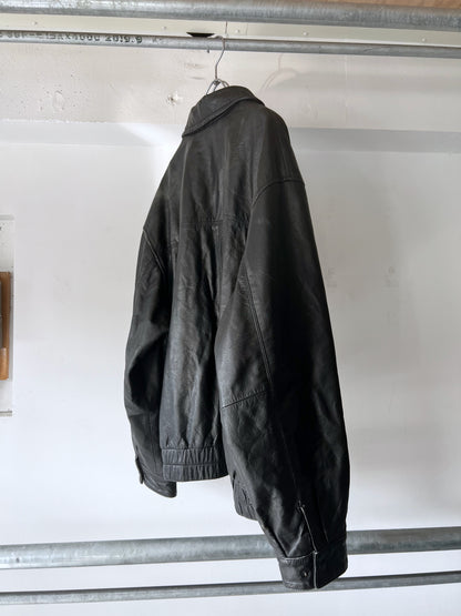 Old St. Johns Bay Leather Drizzler Jacket