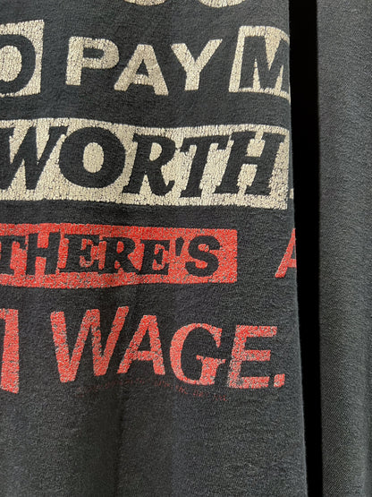 00s Plus Sized Message Printed T-shirt