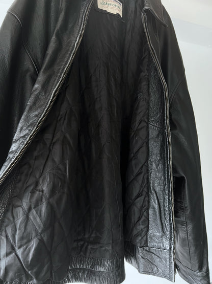 Old St. Johns Bay Leather Drizzler Jacket