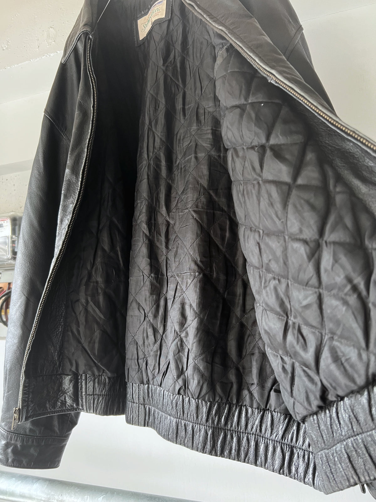 Old St. Johns Bay Leather Drizzler Jacket