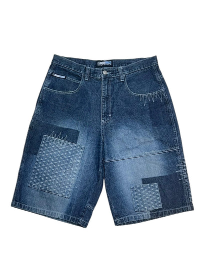 SOUTHPOLE Patchwork Denim Shorts