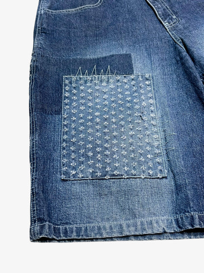 SOUTHPOLE Patchwork Denim Shorts
