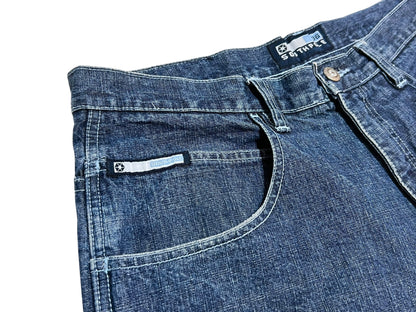 SOUTHPOLE Patchwork Denim Shorts