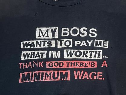 00s Plus Sized Message Printed T-shirt