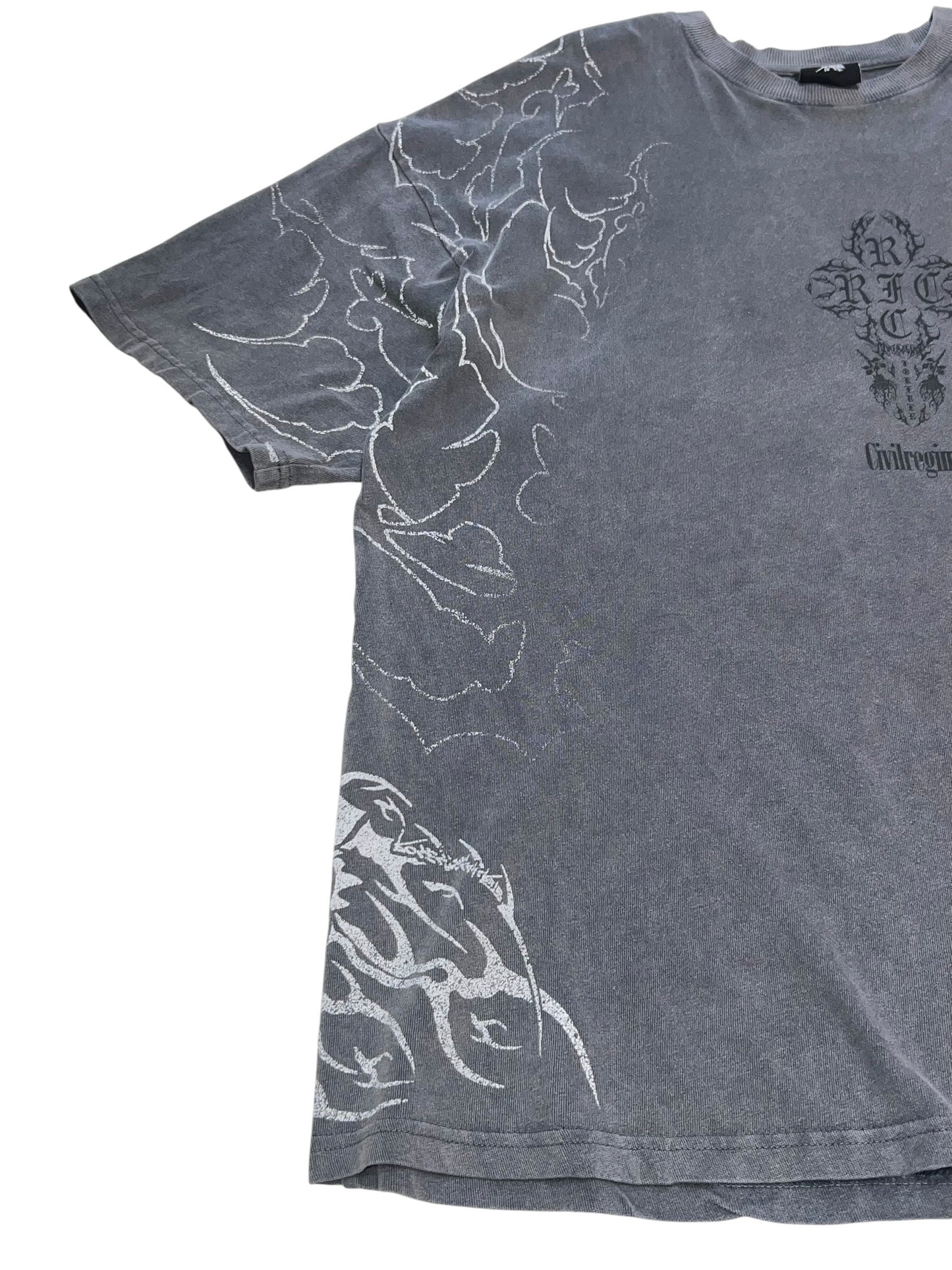 Bristol Black Oversized Printed Tee