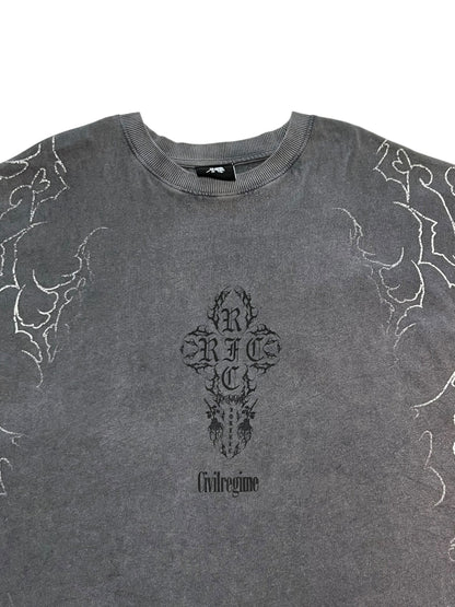 Bristol Black Oversized Printed Tee