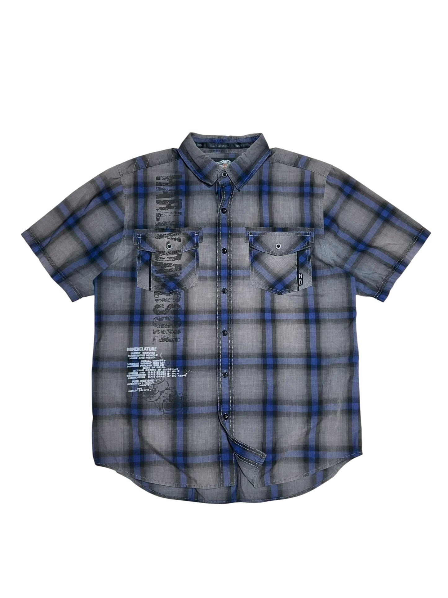 Harley Davidson Graphic Plaid Shirt