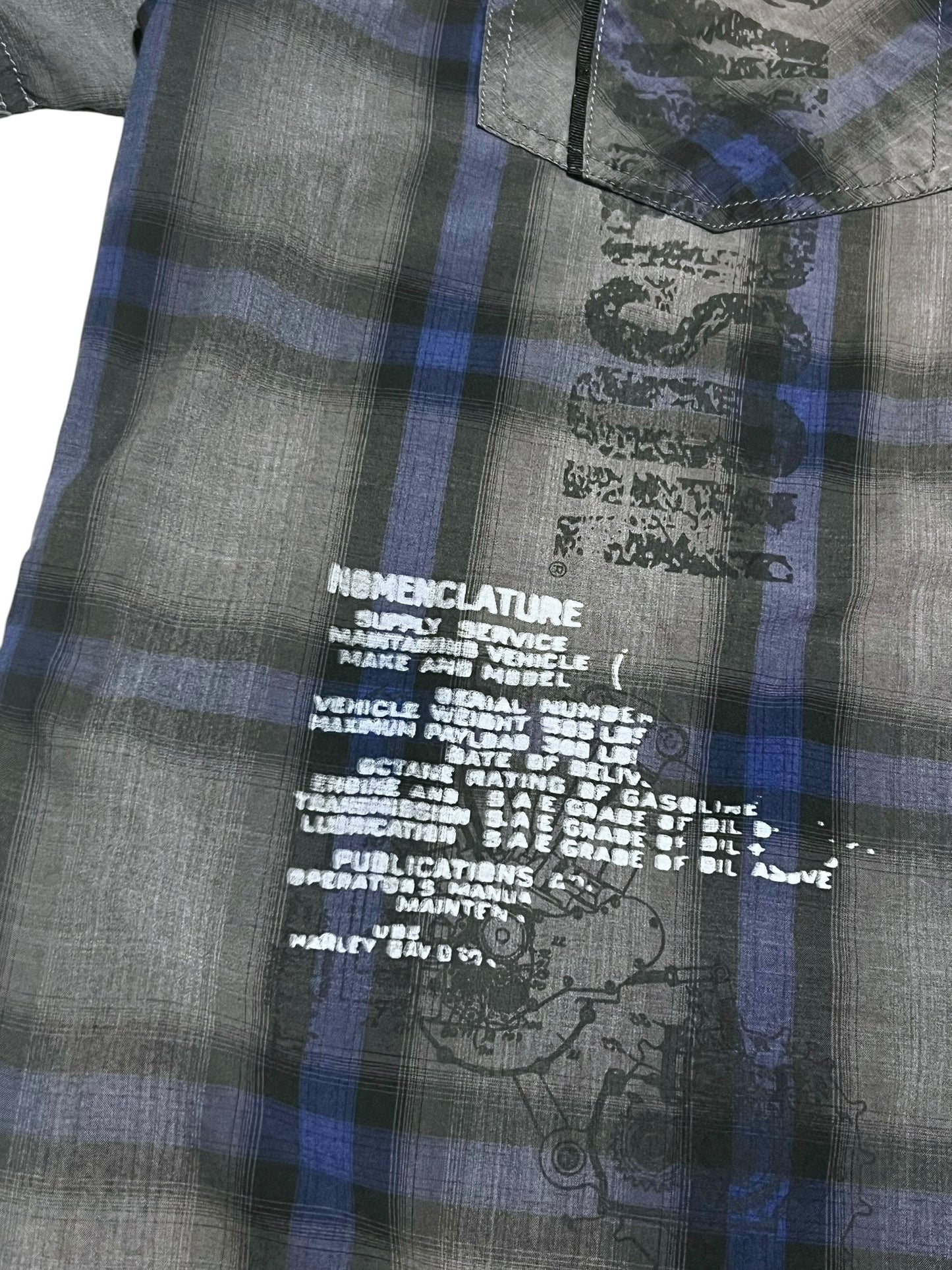 Harley Davidson Graphic Plaid Shirt