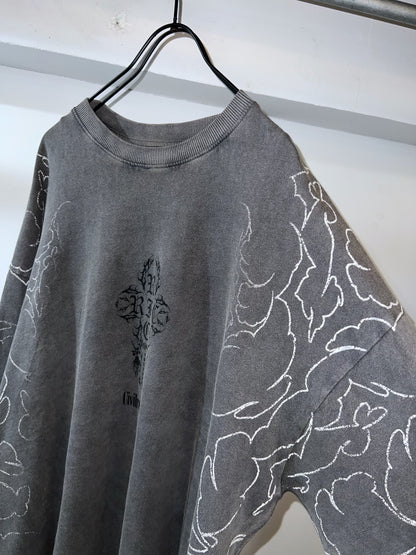 Bristol Black Oversized Printed Tee
