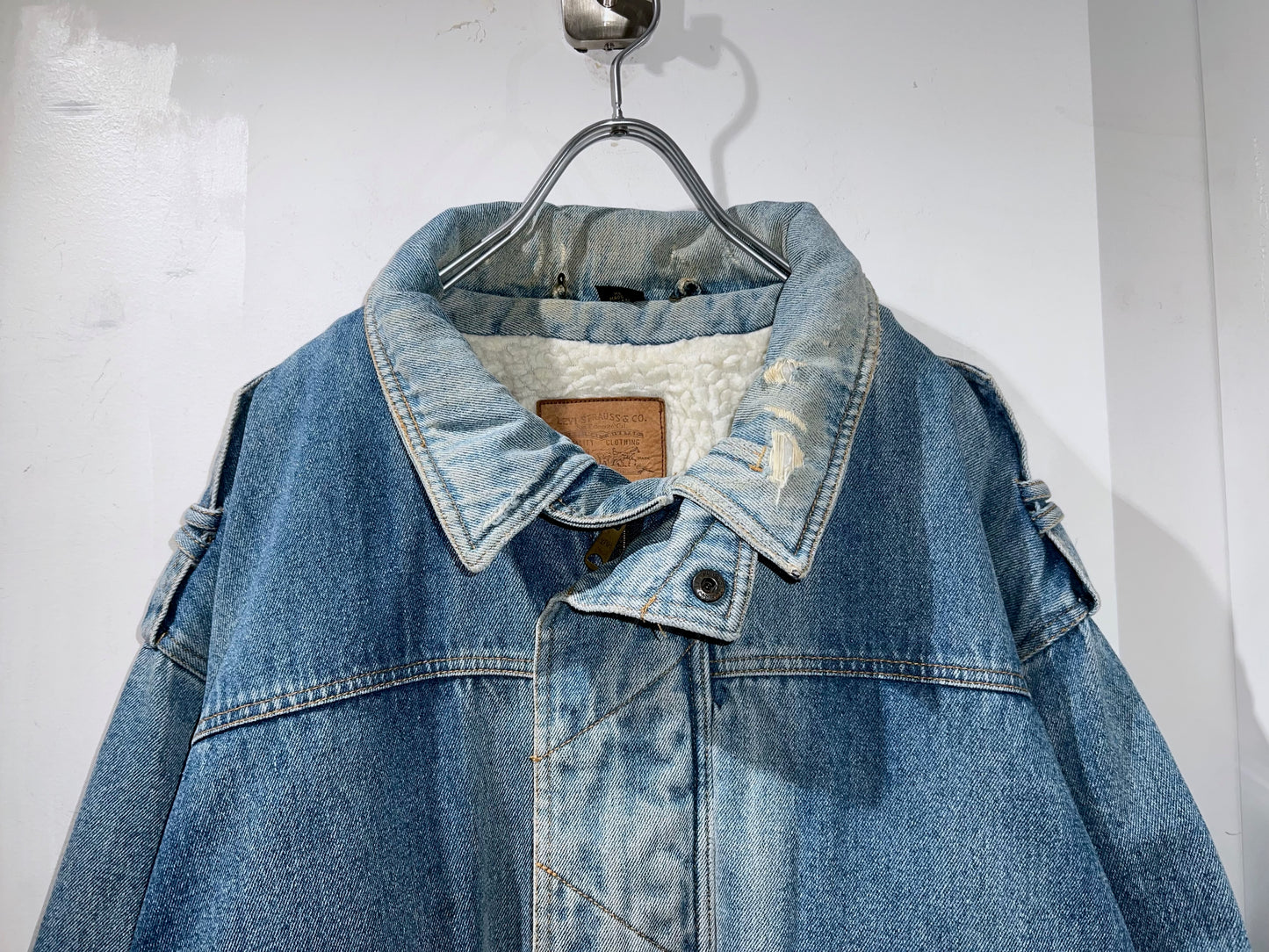 Old Levi's Denim Boa Jacket