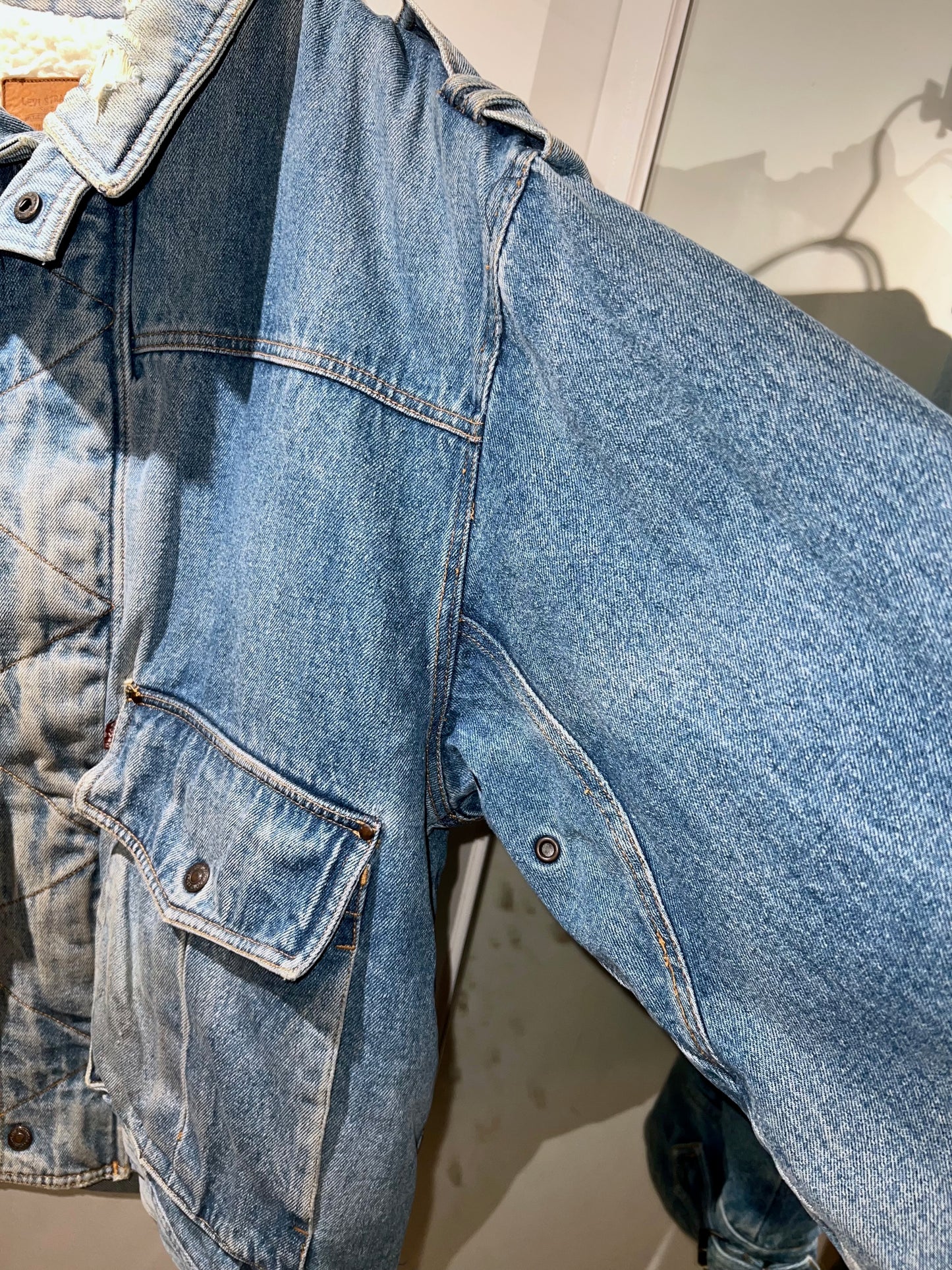 Old Levi's Denim Boa Jacket