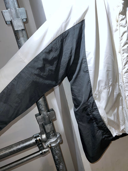 00s Nike White Grey Insulated Hooded Jacket