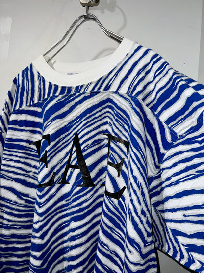 Blue Zebra Football Tee