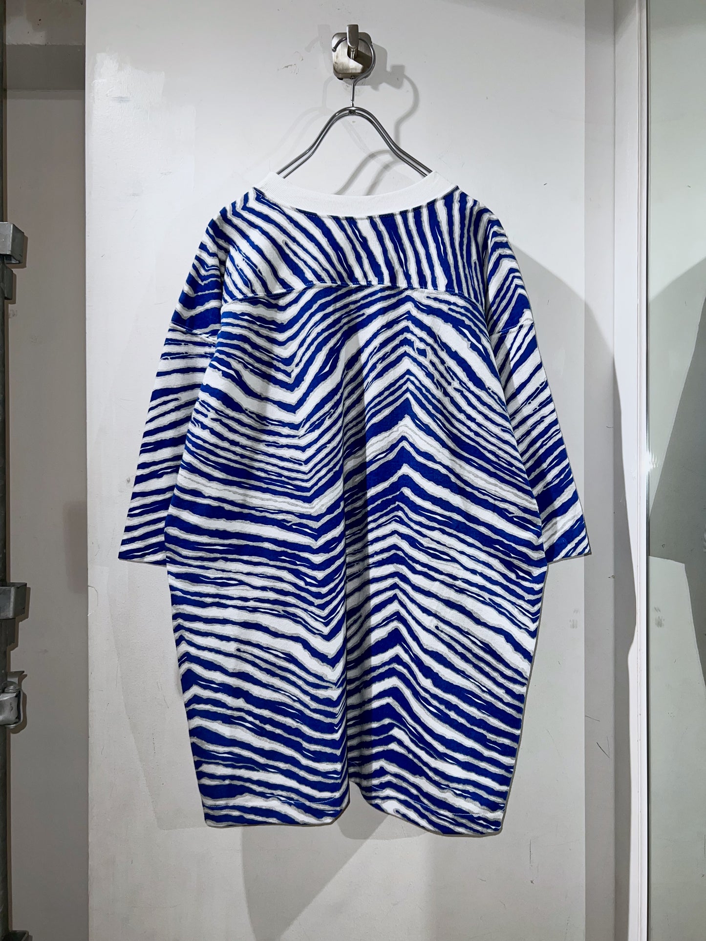 Blue Zebra Football Tee