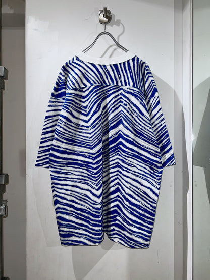 Blue Zebra Football Tee