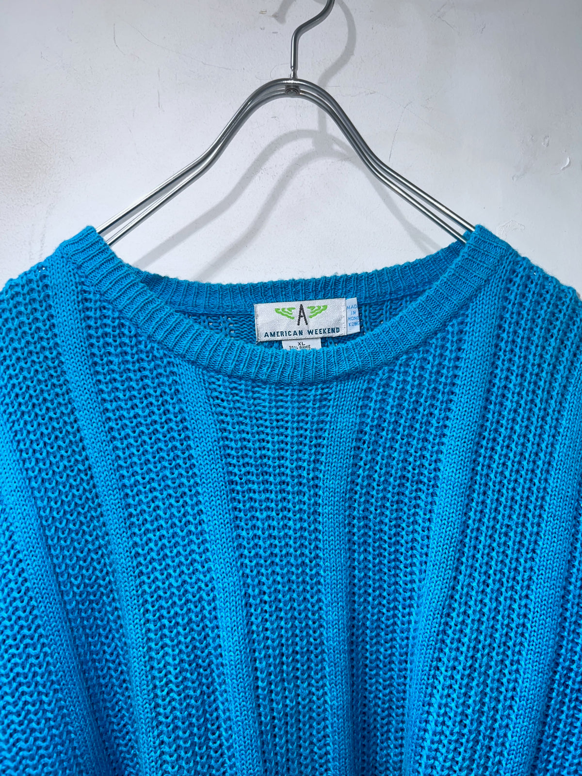 Old Bright Sea Blue Lowgauge Sweater