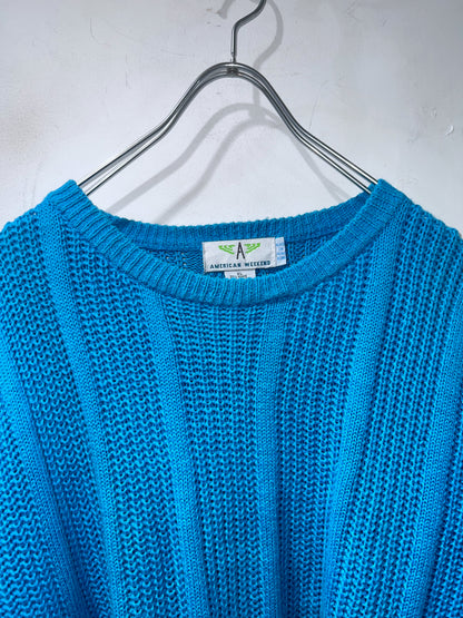 Old Bright Sea Blue Lowgauge Sweater
