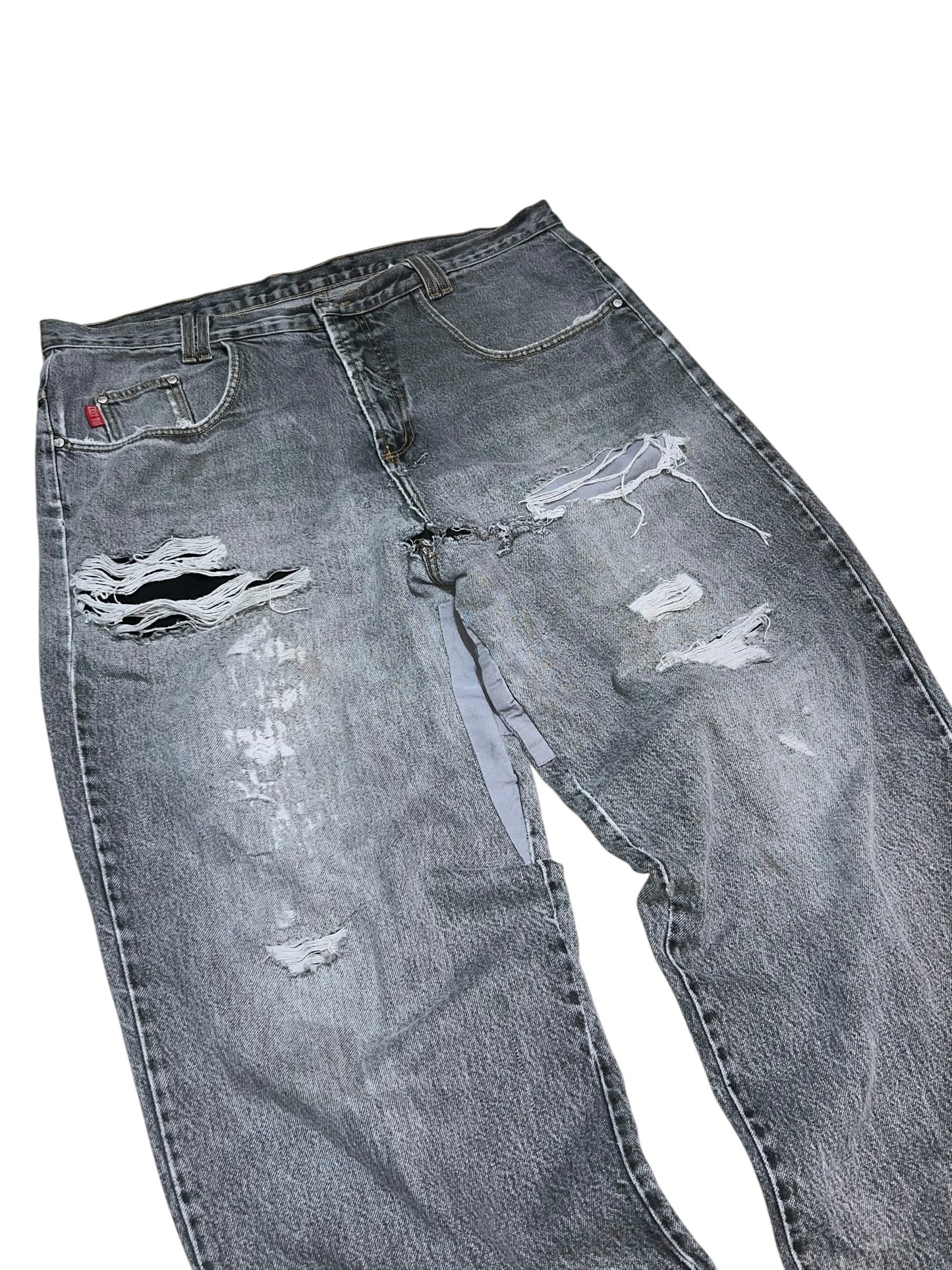 00s C'est Toi Loose Straight Distressed Denim Pants