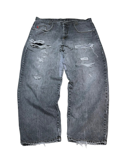 00s C'est Toi Loose Straight Distressed Denim Pants
