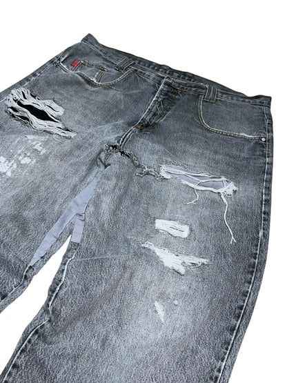 00s C'est Toi Loose Straight Distressed Denim Pants